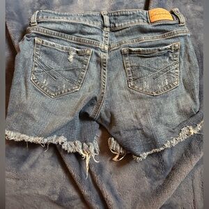 Distressed Denim Shorts